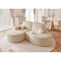 Narożnik tapicerowany SOFIA L wolnostojący o zaokrąglonych bokach