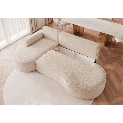 Narożnik tapicerowany SOFIA L z funkcją spania i pojemnikiem